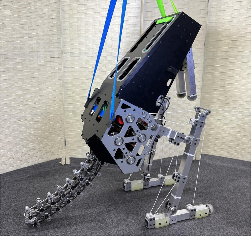 Design Method of a Kangaroo Robot with High Power Legs and an Articulated Soft Tail — 論文の図版