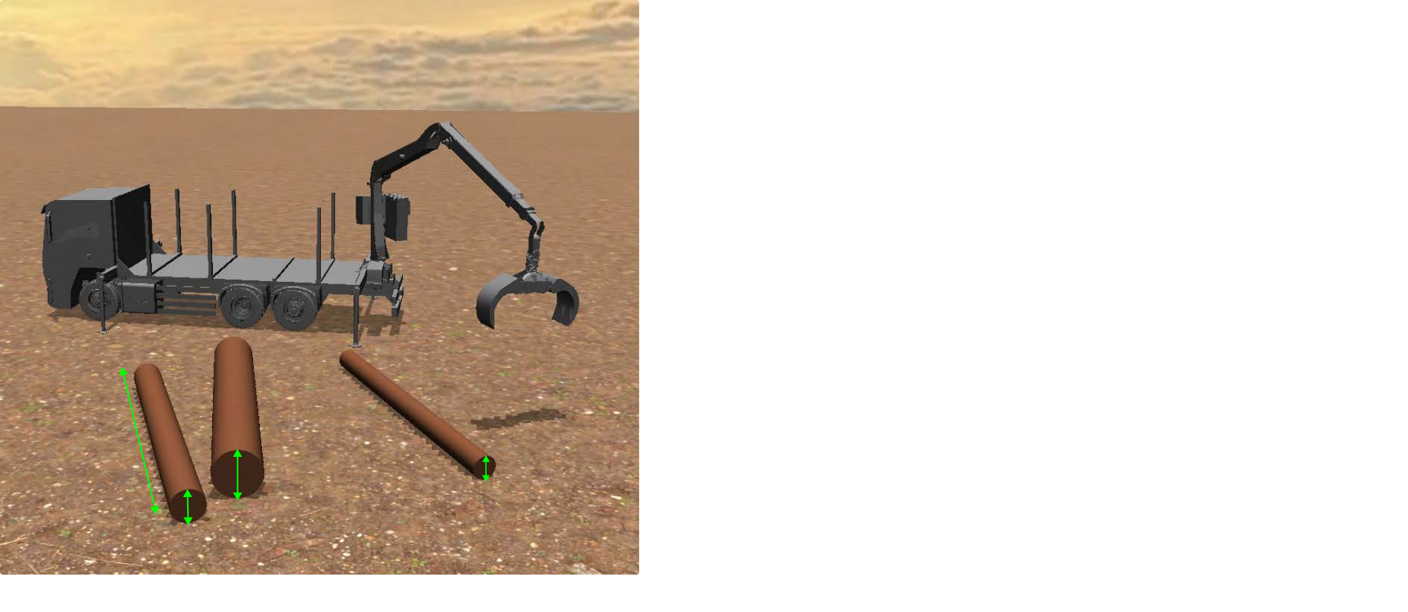 Forestry Crane Log Grasping Simulator and mPPO — 論文の図版