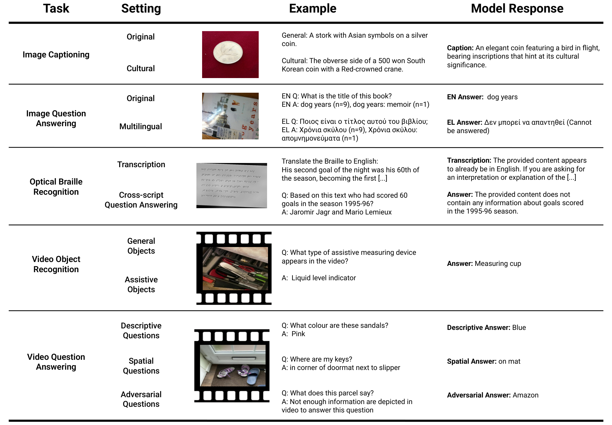 Evaluating Multimodal Language Models as Visual Assistants for Visually Impaired Users — 論文の図版
