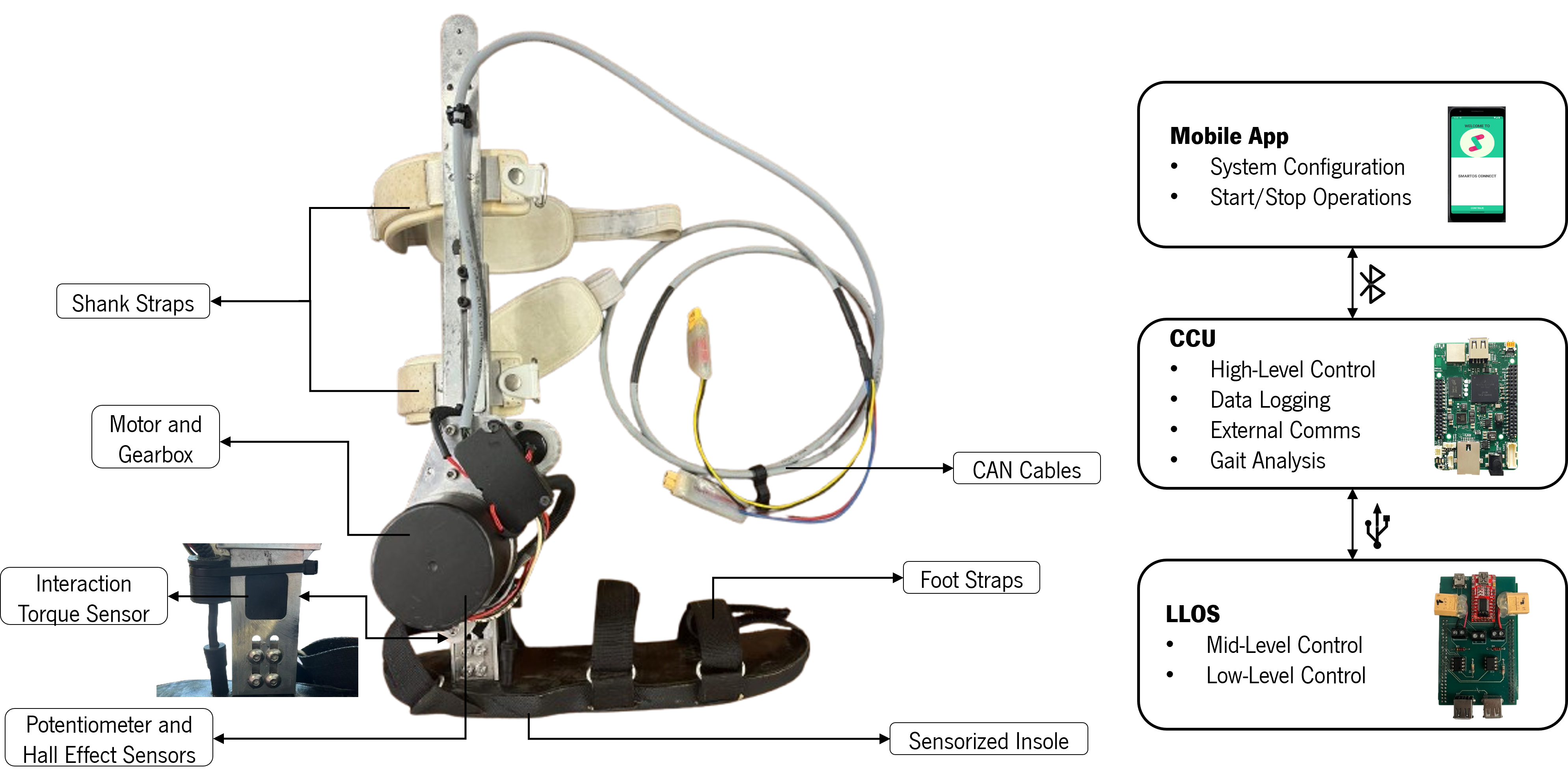 Ankle Exoskeleton Biomechanics and HRI Evaluation — 論文の図版