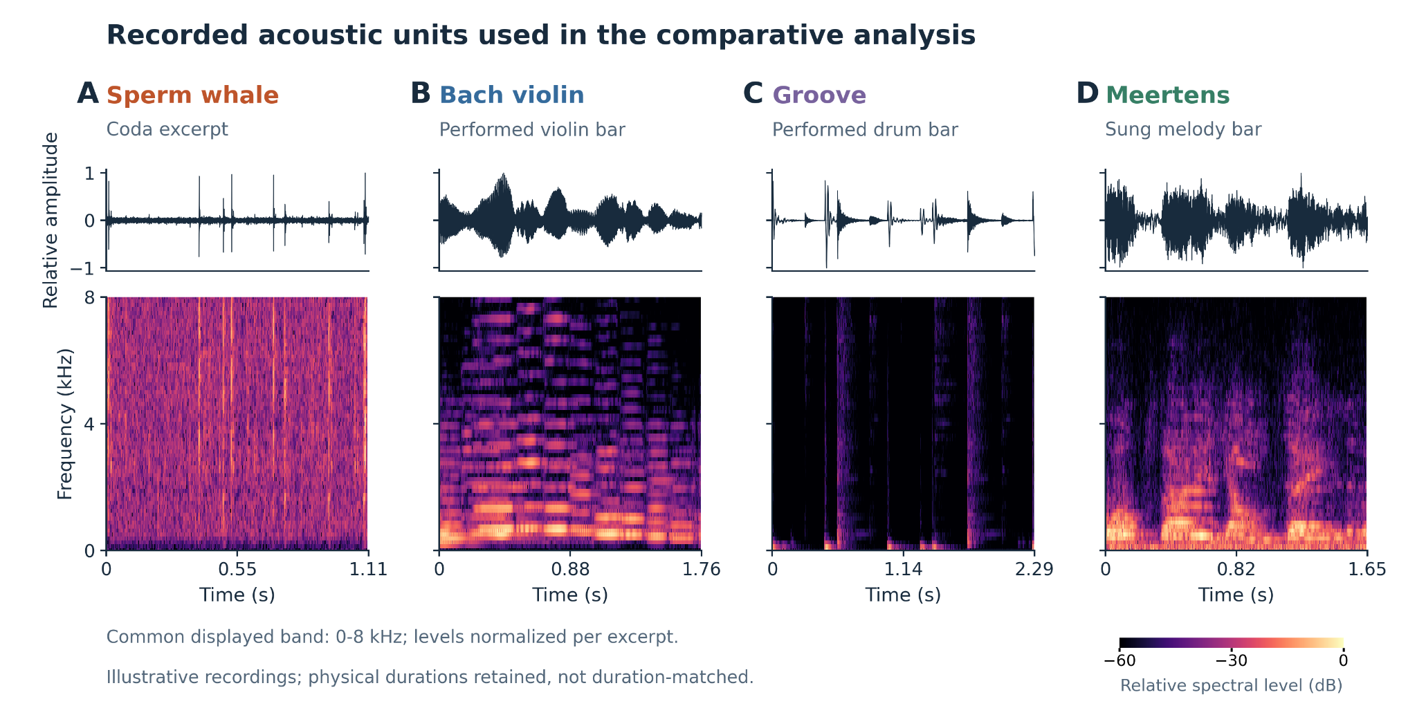 Acoustic Blueprint of Sperm Whale Codas — 論文の図版